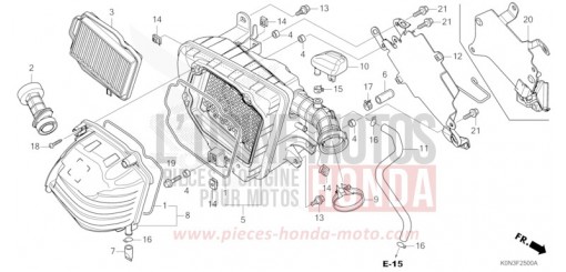 FILTRE A AIR CBF125MER de 2024